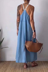 Linuva™ - Effortless Sleeveless Lightweight Maxi Dress